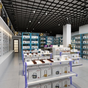 现代五金店3D模型下载